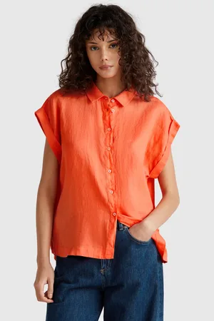 Benetton Benetton, Regular Fit Shirt In Pure Linen, size XXS,, Women