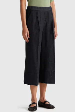 Benetton Benetton, Wide Jeans With Cuff, size S, , Women