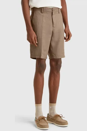 Benetton Benetton, Bermudas In Pure Linen, size 42, , Men
