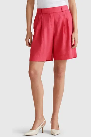 Benetton Benetton, 100% Linen Bermudas, size XS, , Women