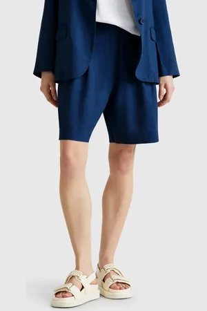 Benetton Benetton, 100% Linen Bermudas, size L, , Women