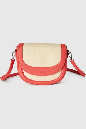 Benetton Benetton, Raffia Effect Shoulder Bag, size OS, , Women