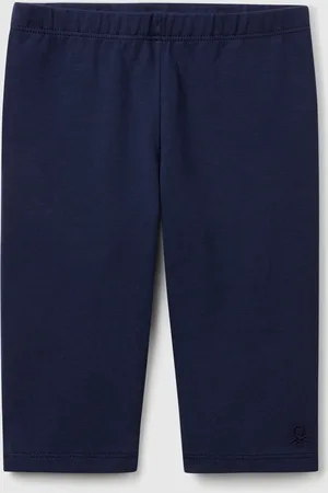 Benetton Benetton, 3/4 Leggings In Stretch Cotton, size 3-4, , Kids
