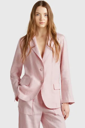Benetton Benetton, Blazer In Pure Linen, size, , Women