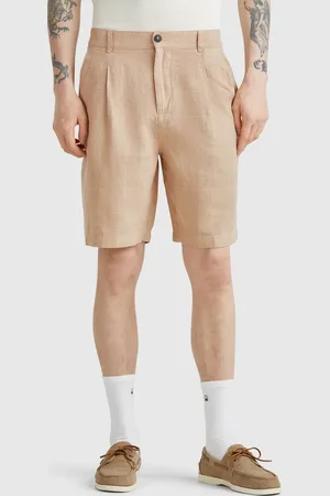 Benetton Benetton, Striped Bermudas In Linen Blend, size 40, , Men