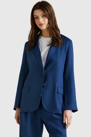 Benetton Benetton, Blazer In Pure Linen, size, , Women