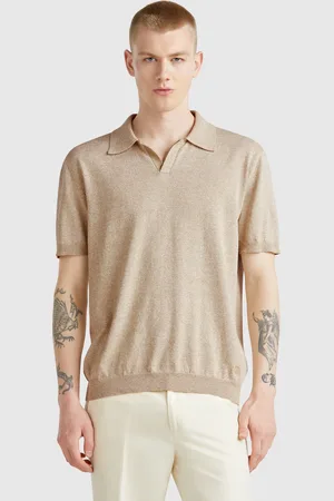 Benetton Benetton, Short Sleeve Polo In Cotton Blend, size XL, , Men