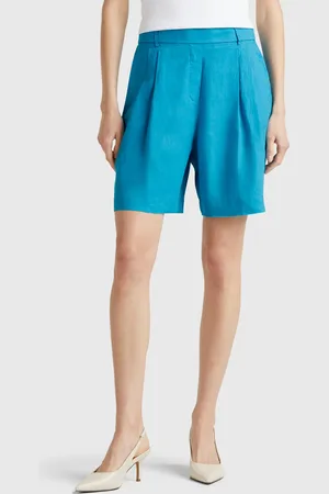 Benetton Benetton, 100% Linen Bermudas, size L, , Women