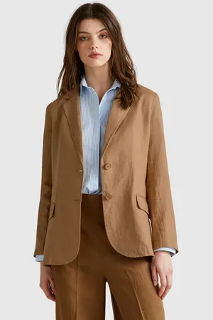 Benetton Benetton, Blazer In Pure Linen, size, , Women