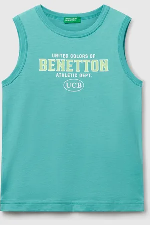 Benetton Benetton, Tank Top In 100% Organic Cotton With Logo, size S, , Kids