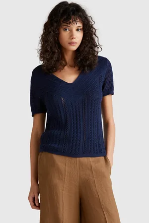Benetton Benetton, Perforated Sweater, size XS, , Women