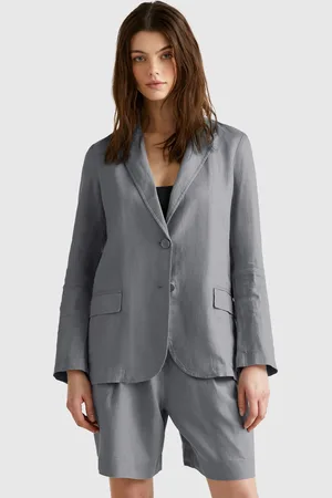 Benetton Benetton, Blazer In Pure Linen, size, , Women
