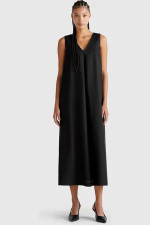 Benetton Benetton, Sleeveless Dress In Pure Linen, size M, , Women