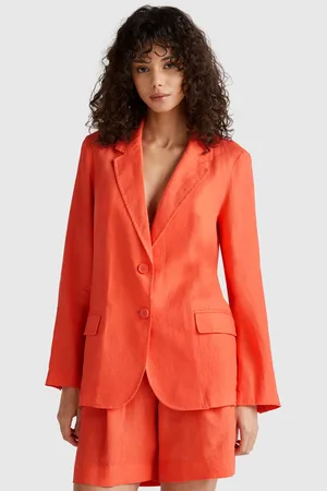 Benetton Benetton, Blazer In Pure Linen, size,, Women