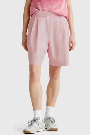 Benetton Benetton, 100% Linen Bermudas, size M, , Women