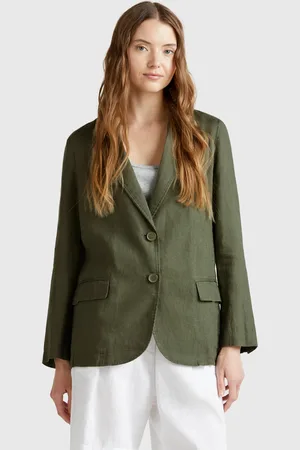 Benetton Benetton, Blazer In Pure Linen, size, , Women