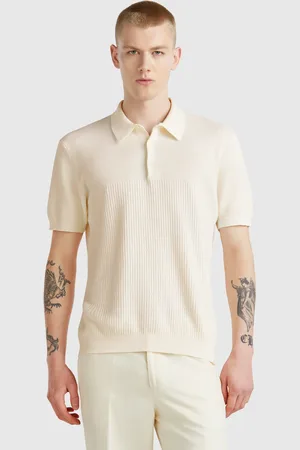 Benetton Benetton, Short Sleeve Knit Polo, size XS, , Men
