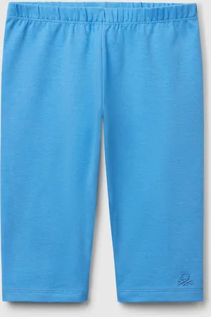 Benetton Benetton, 3/4 Leggings In Stretch Cotton, size 5-6, , Kids
