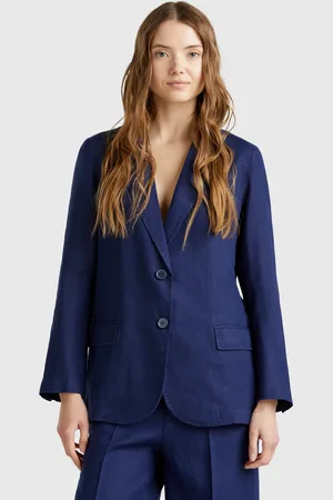 Benetton Benetton, Blazer In Pure Linen, size, , Women