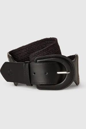 Benetton Benetton, High Raffia Effect Belt, size OS, , Women