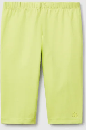 Benetton Benetton, 3/4 Leggings In Stretch Cotton, size 5-6, , Kids