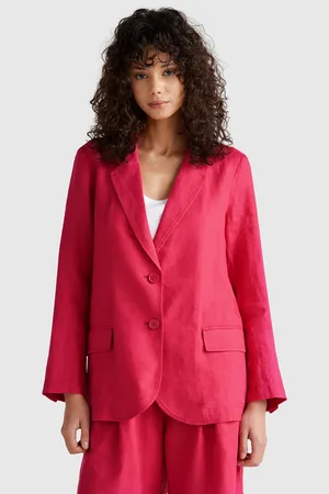 Benetton Benetton, Blazer In Pure Linen, size, , Women