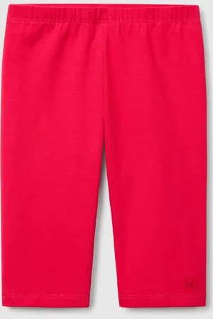 Benetton Benetton, 3/4 Leggings In Stretch Cotton, size 3-4, , Kids