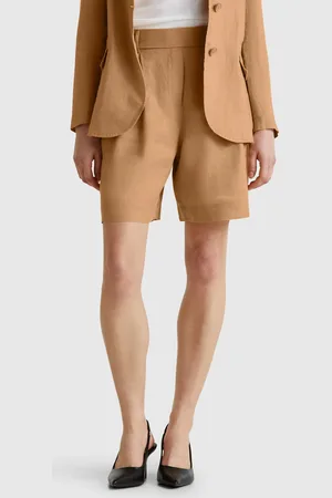 Benetton Benetton, 100% Linen Bermudas, size M, , Women