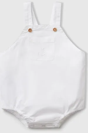 Benetton Benetton, Overall Onesie In 100% Cotton, size 3-6, , Kids
