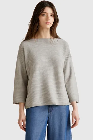 Benetton Benetton, Sweater In Linen Blend With 3/4 Sleeves, size M, , Women
