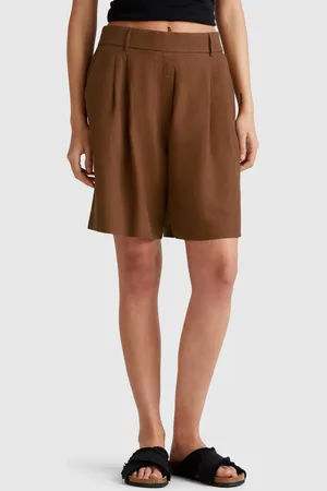 Benetton Benetton, 100% Linen Bermudas, size S, , Women