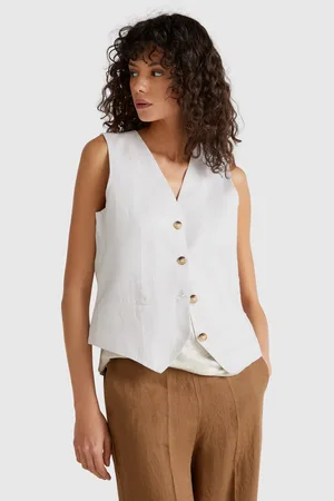 Benetton Benetton, Pure Linen Vest, size, , Women