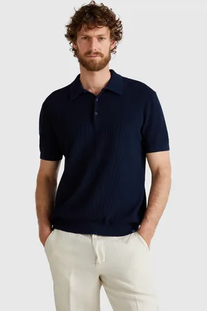 Benetton Benetton, Short Sleeve Knit Polo, size S, , Men