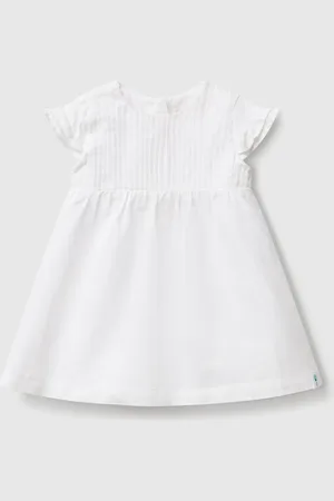 Benetton Benetton, Dress In Linen And Cotton Blend, size 12-18, , Kids