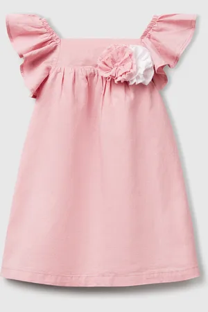 Benetton Benetton, Sleeveless Dress With Flower Applique, size 2-3, , Kids