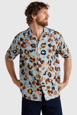 Benetton Benetton, Shirt With Floral Print, size XXL, , Men