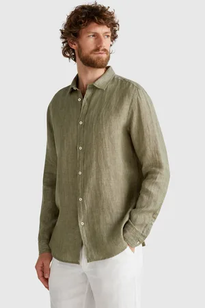 Benetton Benetton, Shirt In Pure Linen, size L, , Men