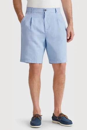 Benetton Benetton, Striped Bermudas In Linen Blend, size 40, , Men