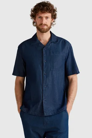 Benetton Benetton, Chambray Shirt, size XL, , Men