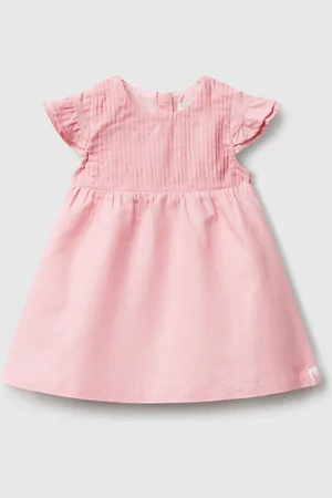 Benetton Benetton, Dress In Linen And Cotton Blend, size 3-6, , Kids