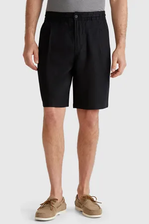 Benetton Benetton, Bermuda Shorts With Drawstring In Pure Linen, size 46, , Men