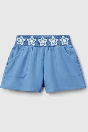Benetton Benetton, Shorts With Macramé Flowers, size 3-4, , Kids