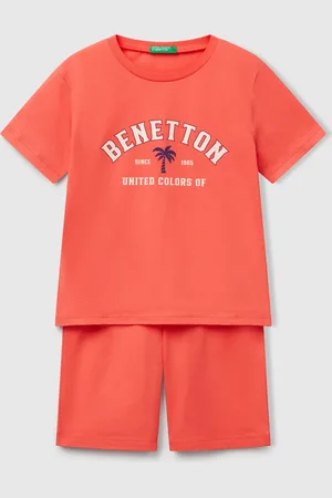 Benetton Benetton, Pyjamas In 100% Cotton With Logo, size S, , Kids