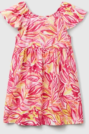 Benetton Benetton, Dress With Tropical Print, size 2-3, , Kids