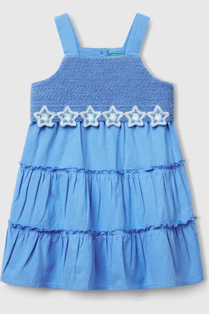 Benetton Benetton, Dress With Macramé Flowers, size 5-6, , Kids
