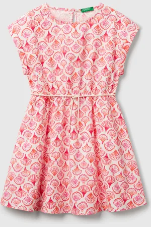 Benetton Benetton, Patterned Flared Dress, size XL, , Kids