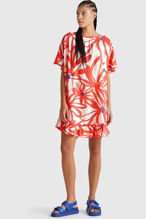Benetton Benetton, Floral Print Kaftan, size OS, , Women