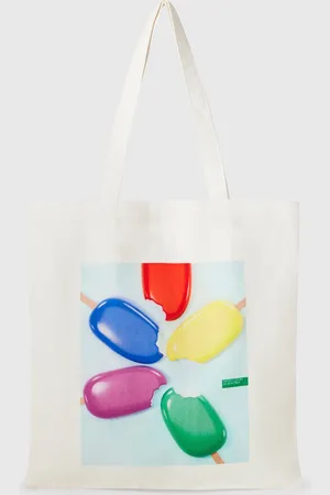 Benetton Benetton, Tote Bag With Ice Cream Print, size OS, , Women
