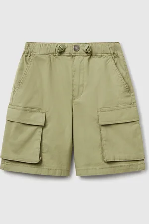 Benetton Benetton, Parachute Shorts In Stretch Cotton, size 4-5,, Kids