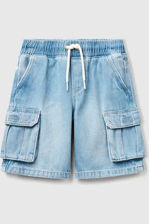 Benetton Benetton, Cargo Bermudas With Drawstring, size 3-4, , Kids